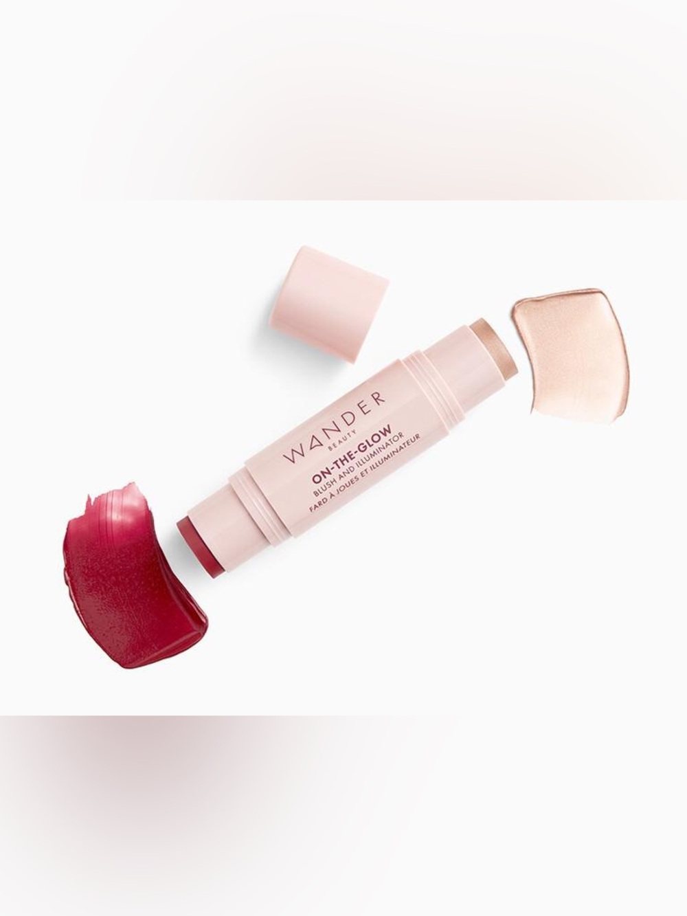 Wander Beauty DualEnded Blush & Highlighter Stick —Nude Glow & Strawberry Fields
